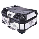 LGP 25L graphics white aluminum top box

