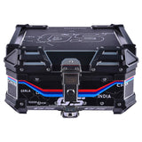 LGP 25L black map line aluminum top box

