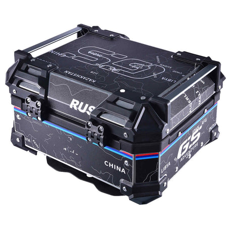 LGP 25L black map line aluminum top box

