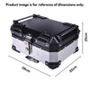 LGP 25L graphics white aluminum top box

