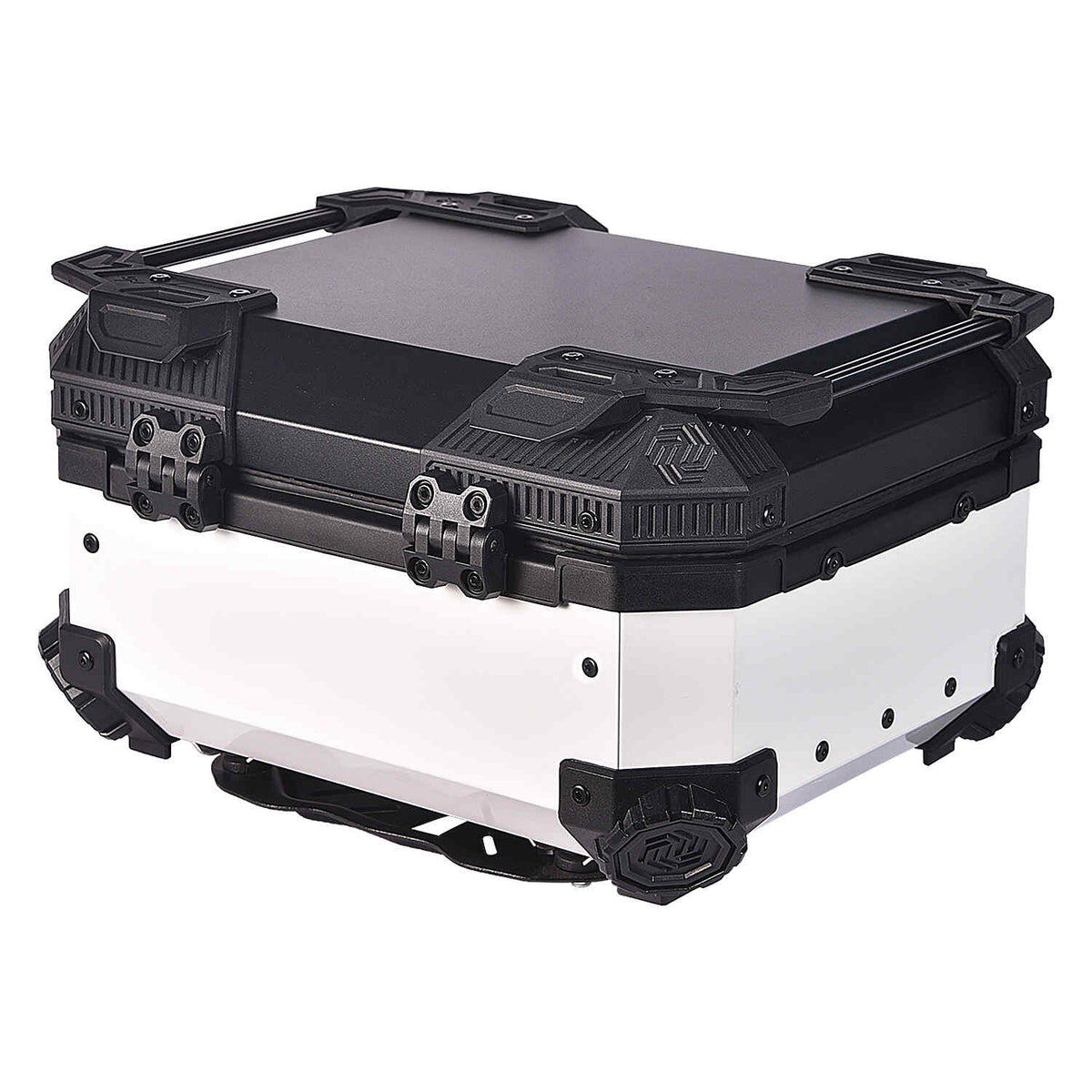 LGP 25L white motorcycle top box installed on bike