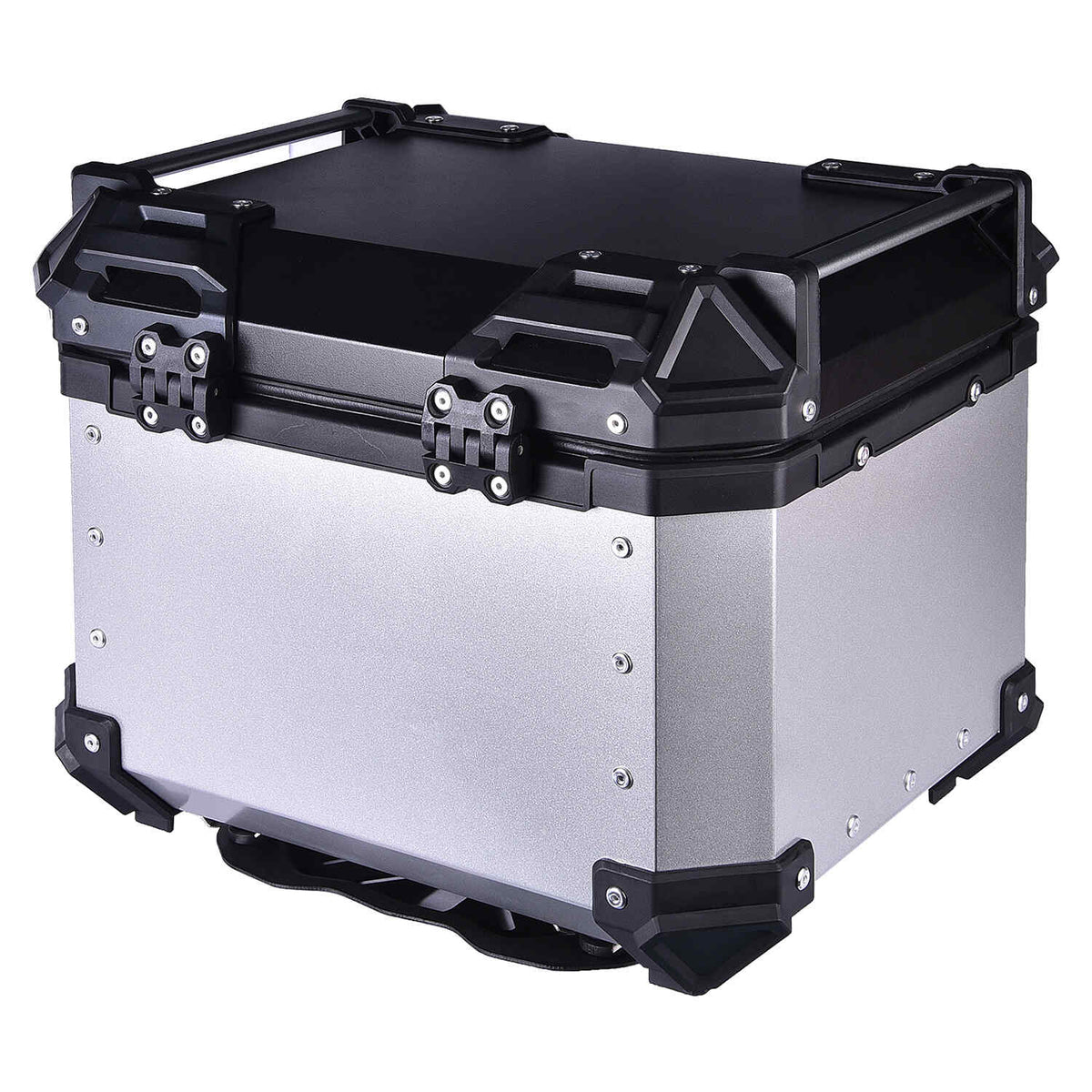 LGP 36L Type X silver motorcycle top box with backrest
