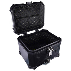 LGP 36L Type X silver motorcycle top box with backrest
