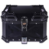 LGP 36L Type X aluminium motorcycle top box with backrest silver

