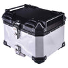 LGP 36L Type X aluminium motorcycle top box with backrest silver

