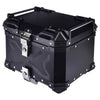 LGP 36L Type X aluminium motorcycle top box with backrest silver

