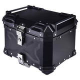 LGP 36L Type X aluminium motorcycle top box with backrest silver

