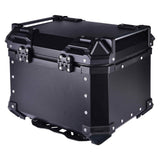 LGP 36L Type X aluminium motorcycle top box with backrest silver

