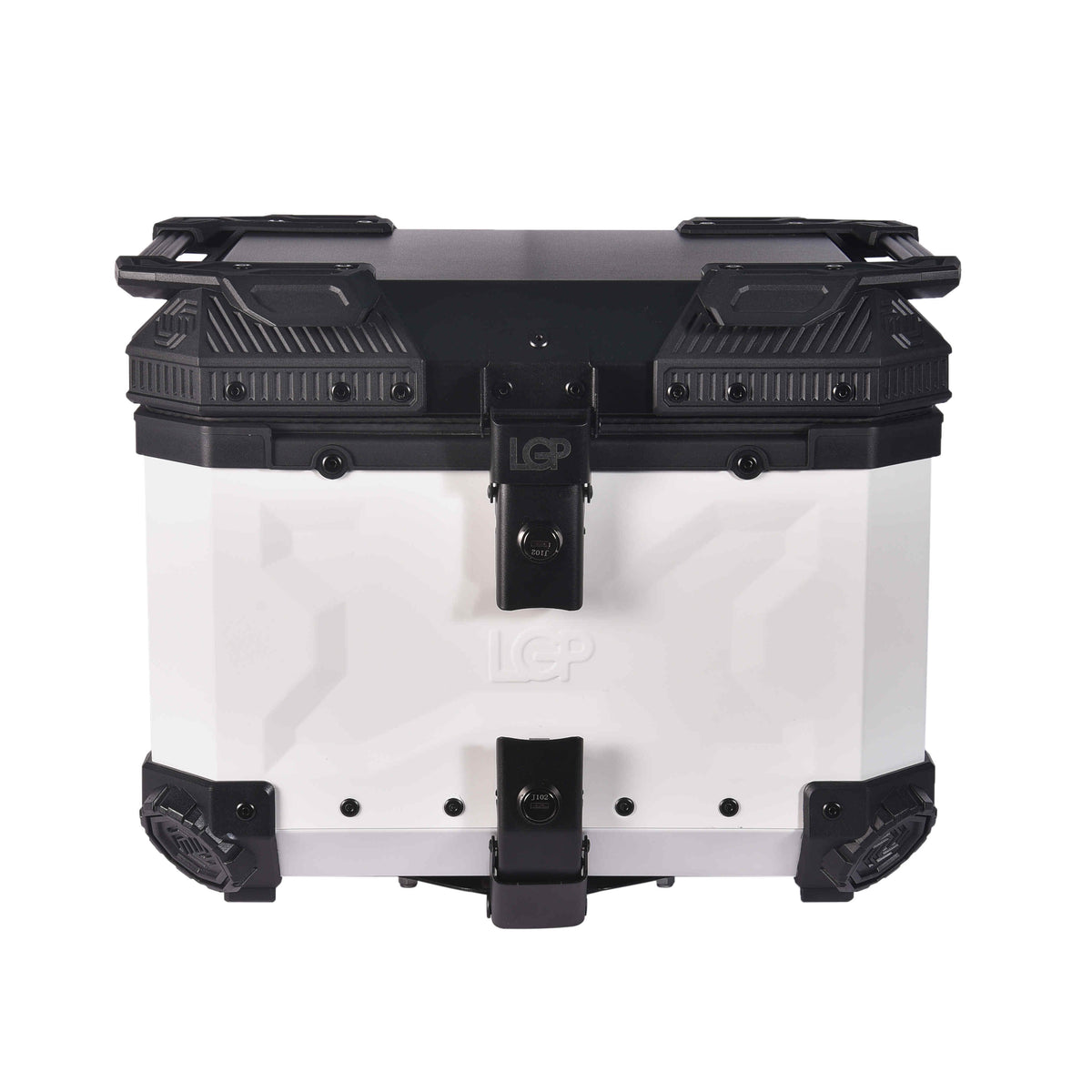 LGP 36L white motorcycle top box installed on bike