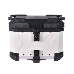 LGP 36L white motorcycle top box installed on bike