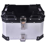 LGP 36L motorcycle top box with backrest silver variant