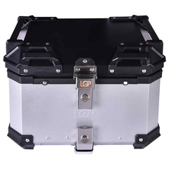 LGP 36L motorcycle top box with backrest silver variant