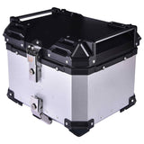 LGP 36L motorcycle top box with backrest silver variant