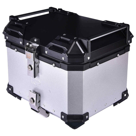 LGP 36L motorcycle top box with backrest silver variant