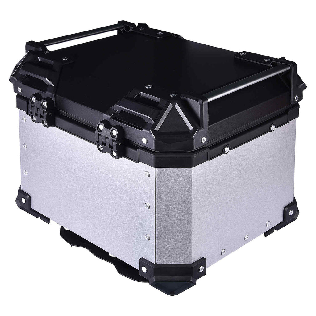 LGP 36L motorcycle top box with backrest silver variant