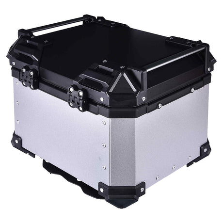 LGP 36L motorcycle top box with backrest silver variant