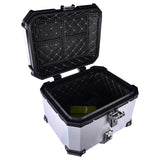 LGP 36L motorcycle top box with backrest silver variant