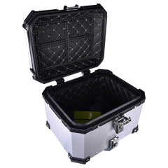 LGP 36L motorcycle top box with backrest silver variant