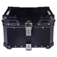 LGP 45L black motorcycle top box with backrest installed