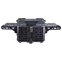 LGP 45L Black Armoured motorcycle top box with backrest
