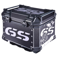 LGP 45L Black GS motorcycle top box with backrest