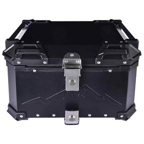 LGP 45L Black Himalayan motorcycle top box with backrest