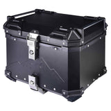 LGP 45L Black Himalayan motorcycle top box with backrest
