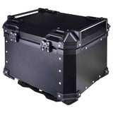 LGP 45L Black Himalayan motorcycle top box with backrest