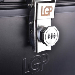 LGP 45L black motorcycle top box with number lock and backrest