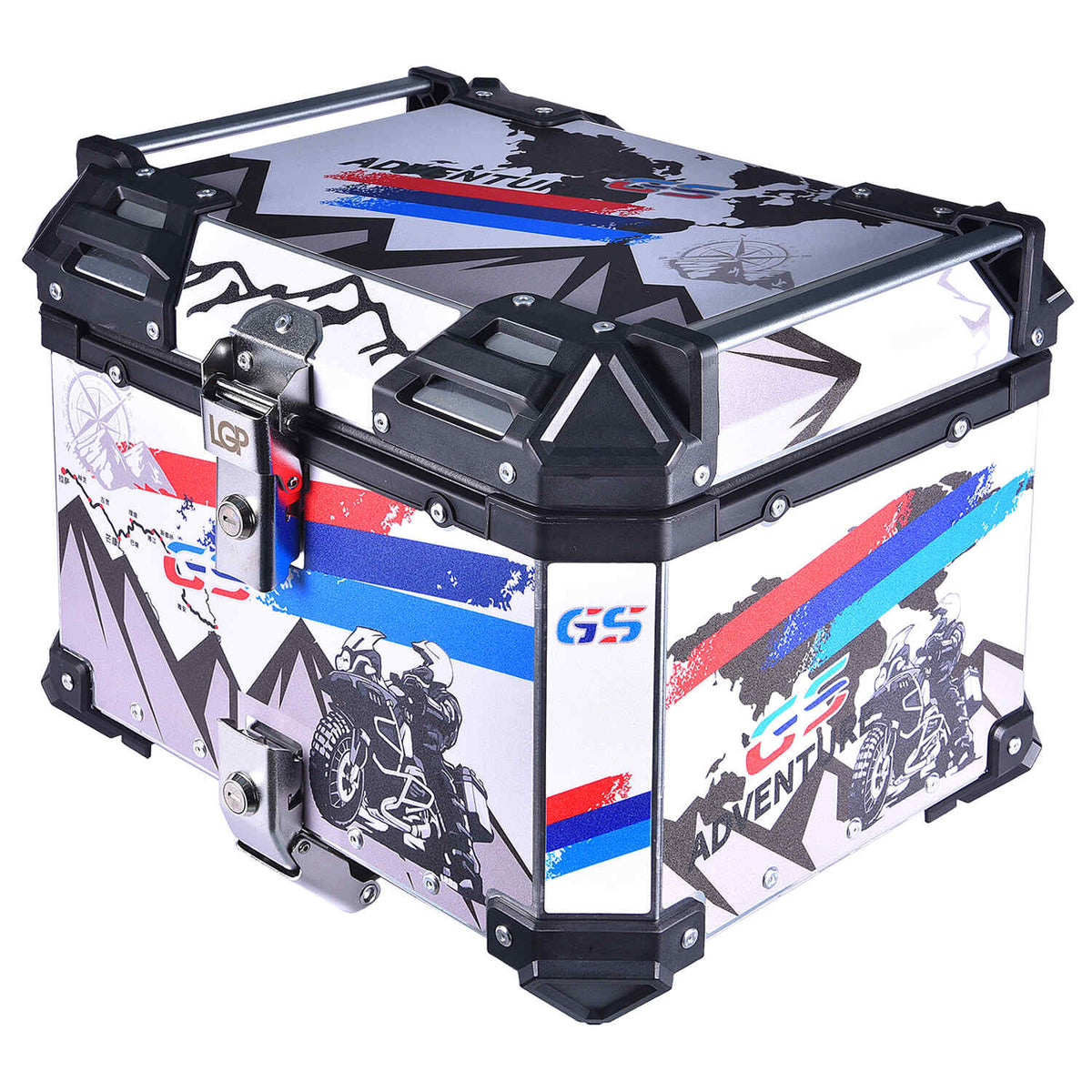 LGP 45L GS ADV aluminum motorcycle top box black