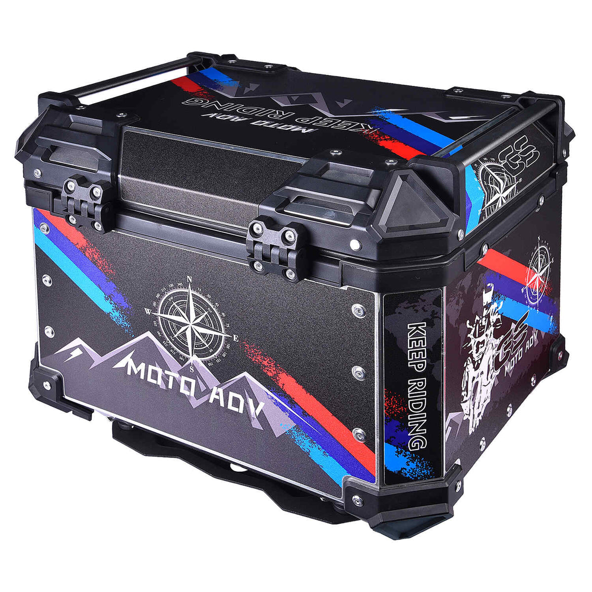 LGP 45L GS Moto ADV aluminum motorcycle top box black