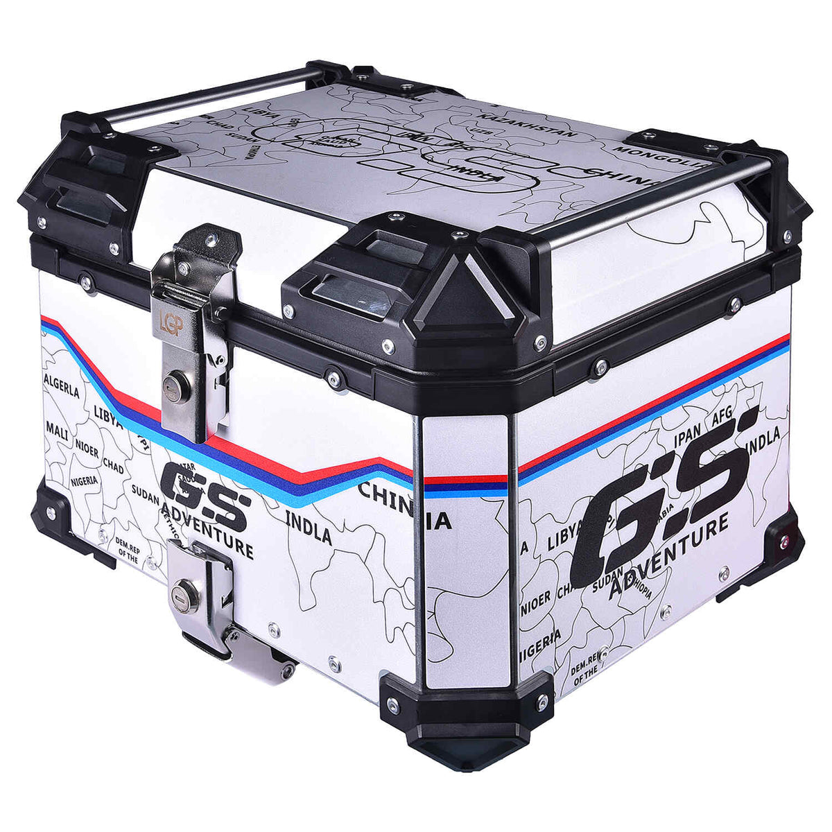 LGP 45L MAP LINE aluminum motorcycle top box black