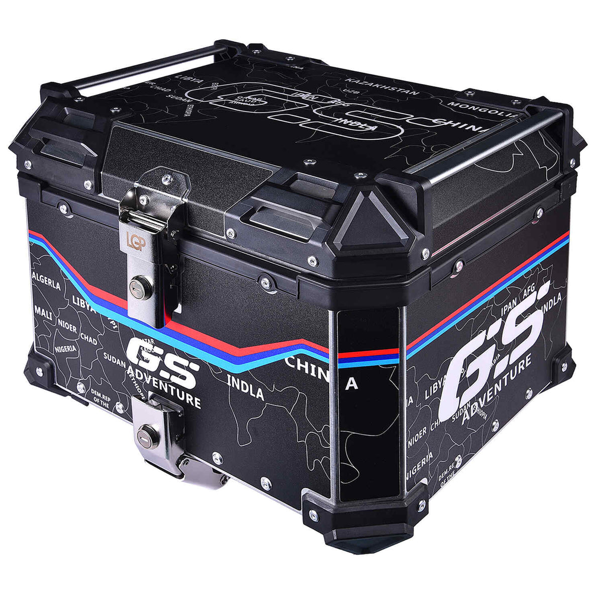 LGP 45L MAP LINE aluminum motorcycle top box black