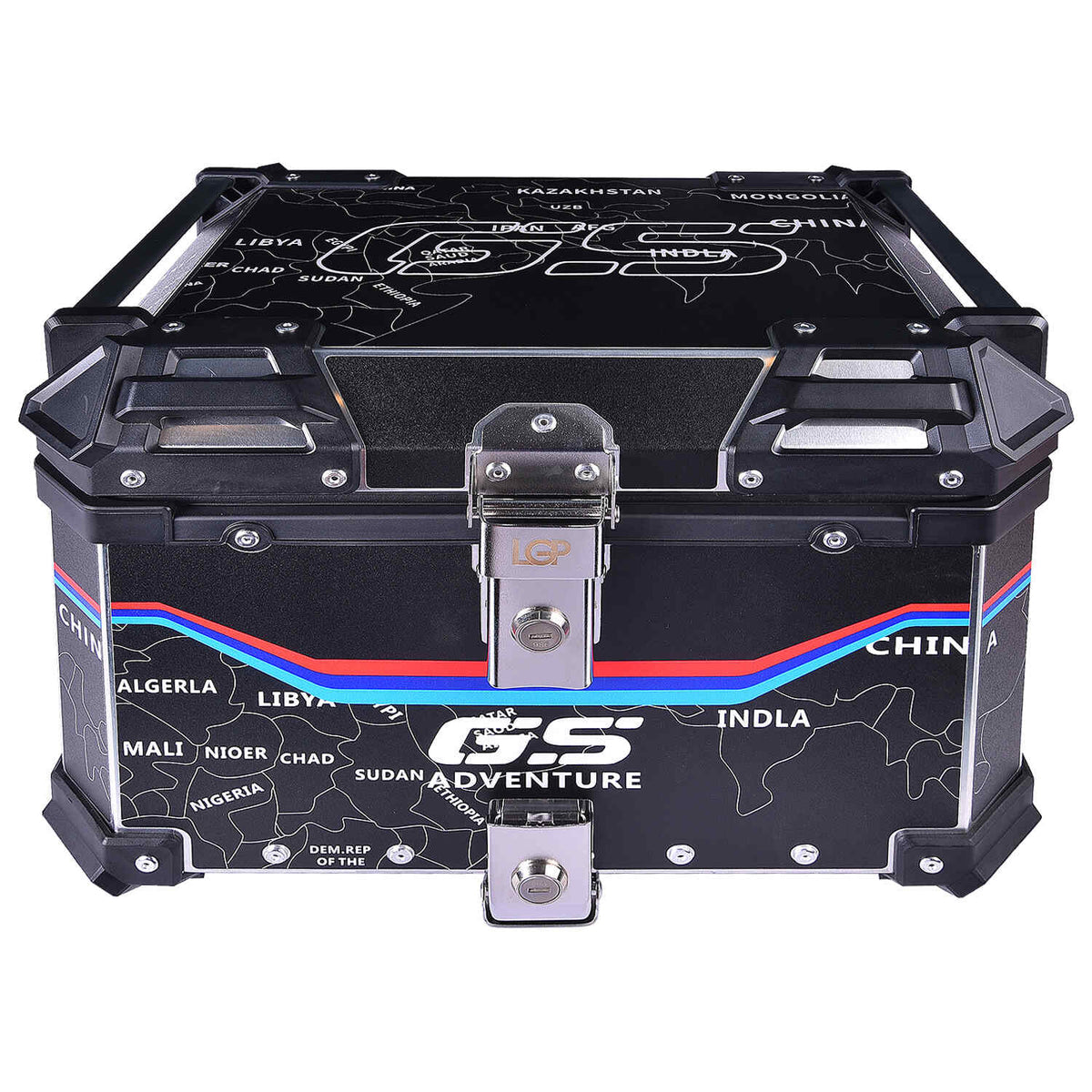 LGP 45L MAP LINE aluminum motorcycle top box black