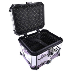 LGP 45L white graphics motorcycle top box aluminum