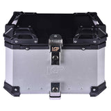 LGP 45L motorcycle top box black aluminum with backrest