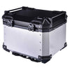 LGP 45L motorcycle top box black aluminum with backrest