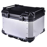 LGP 45L motorcycle top box black aluminum with backrest