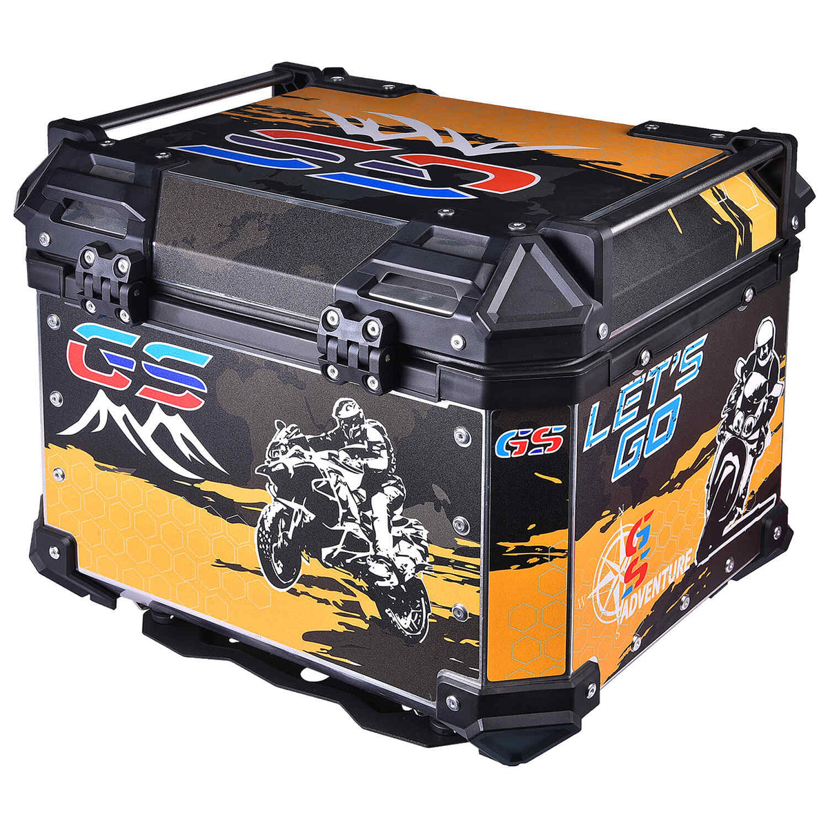 LGP 45L yellow GS ADV motorcycle top box aluminum
