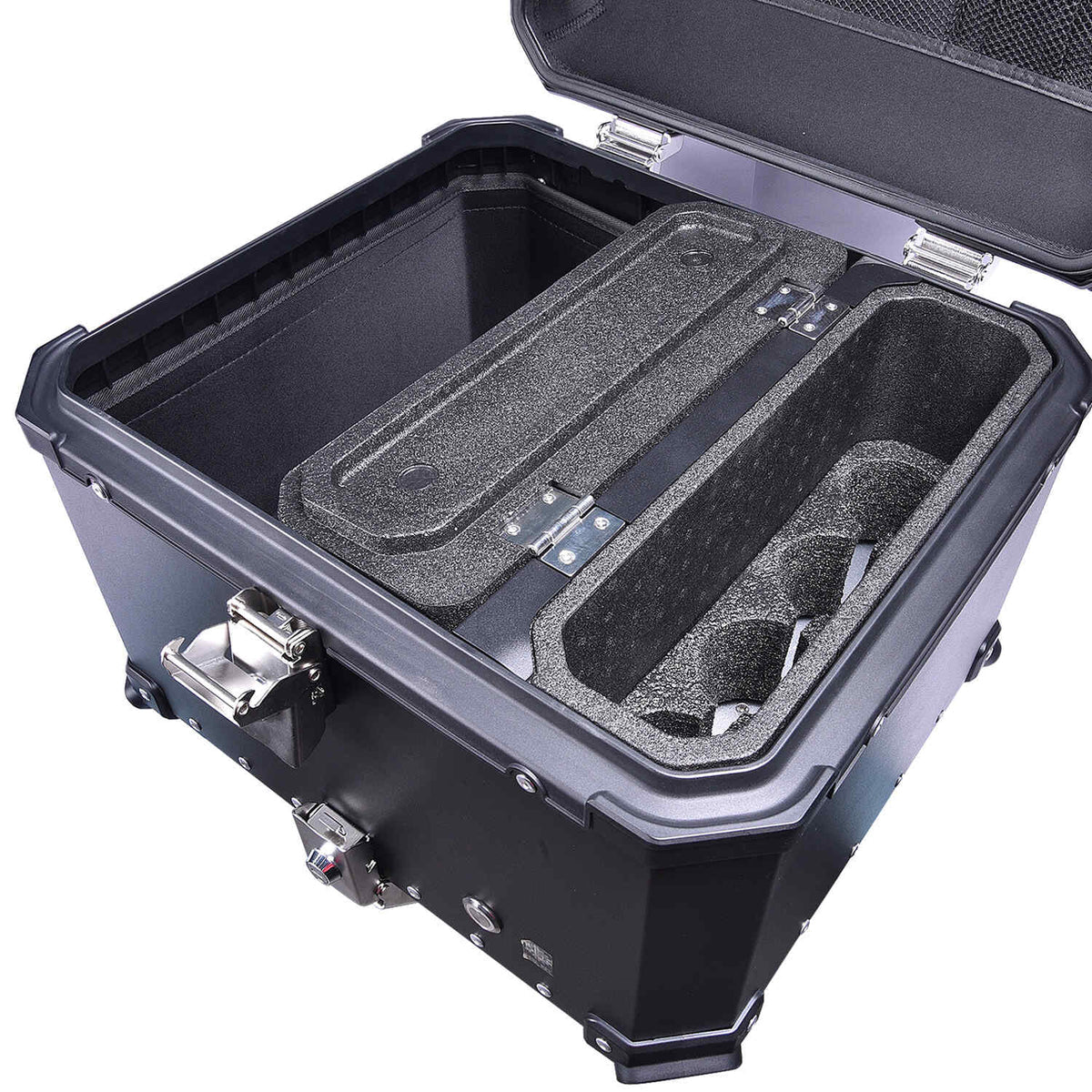 LGP 55L black refrigerator motorcycle top box aluminum