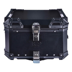 LGP 55L pull rod motorcycle top box black aluminum