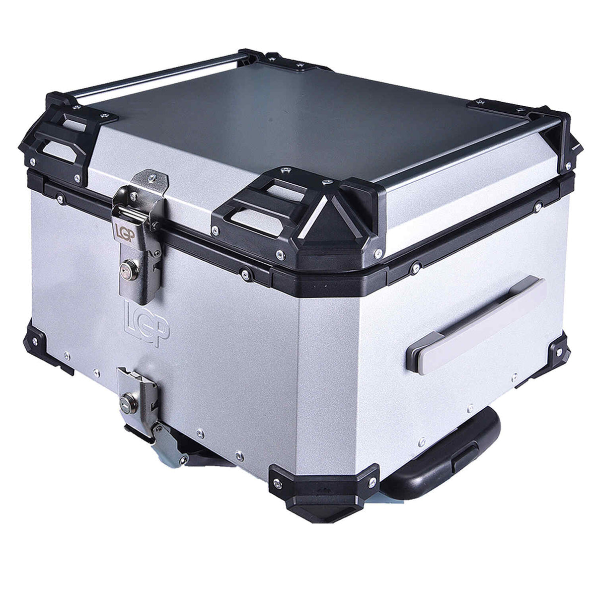 LGP 55L pull rod motorcycle top box black aluminum