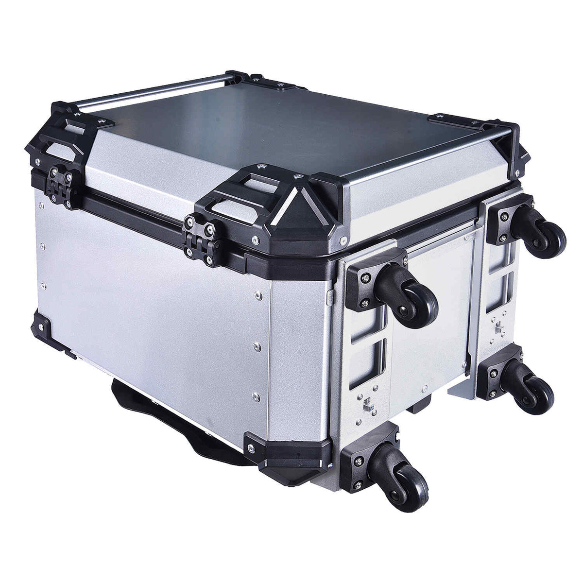 LGP 55L pull rod motorcycle top box black aluminum