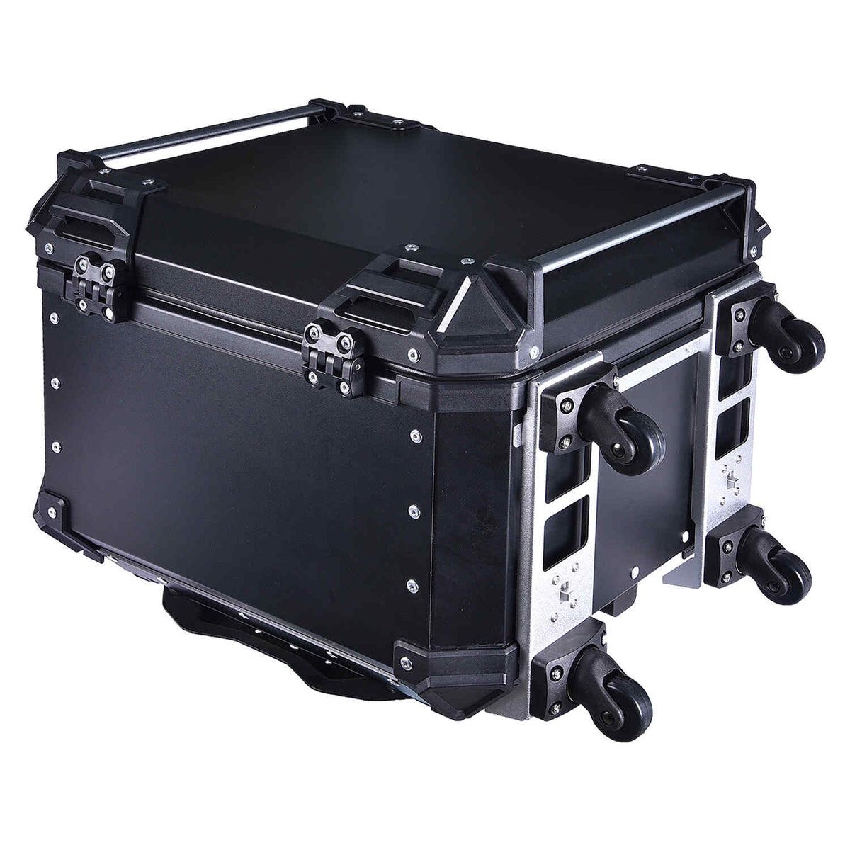 LGP 55L pull rod motorcycle top box black aluminum