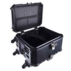 LGP 55L pull rod motorcycle top box black aluminum