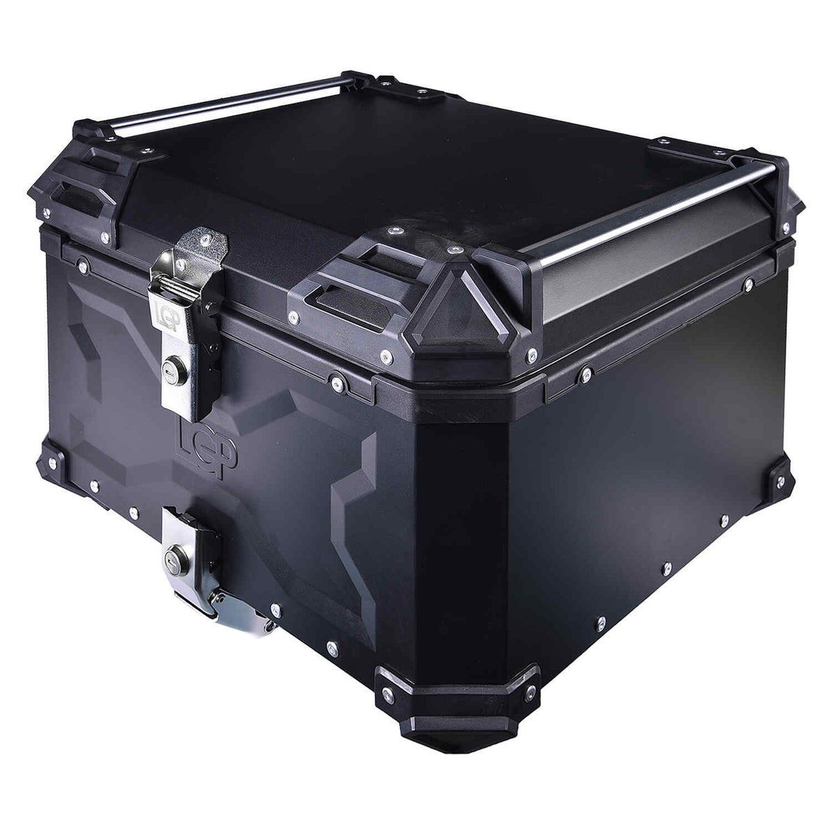 LGP 55L Type X motorcycle top box black aluminum