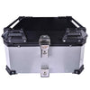 LGP 55L motorcycle top box black aluminum with backrest