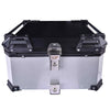 LGP 55L motorcycle top box black aluminum with backrest