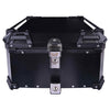 LGP 55L motorcycle top box black aluminum with backrest