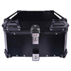 LGP 55L aluminium motorcycle top box with backrest silver

